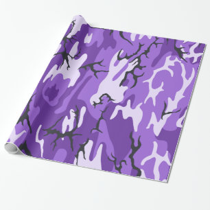 Purple Camo Wrapping Paper