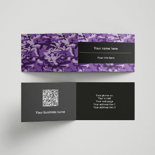 Purple Camouflage, Camouflage, Military, Army Business Card
