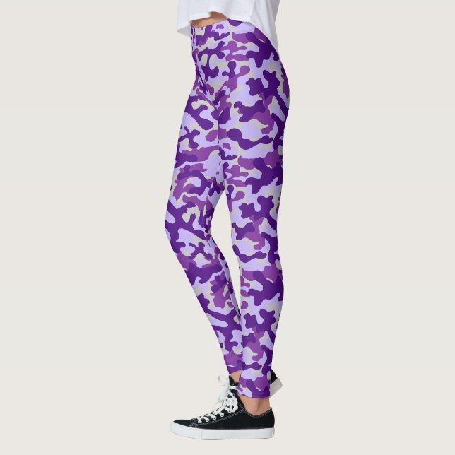 Purple Camouflage  Leggings (Left)
