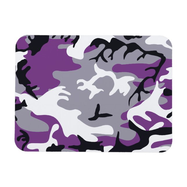 Purple Camouflage Magnet (Horizontal)