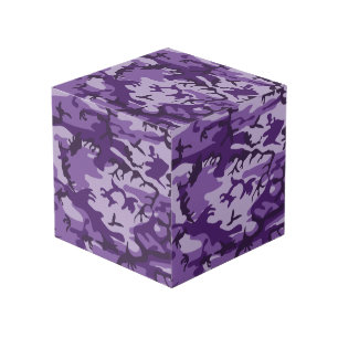 Purple Camouflage, Military, Army Cube