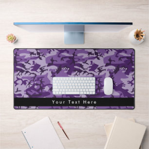 Purple Camouflage, Military, Army Desk Mat