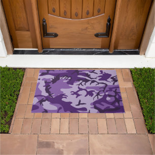 Purple Camouflage, Military, Army Doormat
