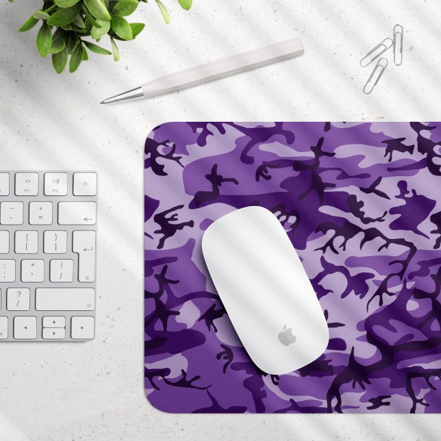Purple Camouflage, Military, Army Mouse Pad (Creator Uploaded)