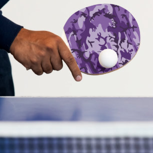 Purple Camouflage, Military, Army Ping Pong Paddle