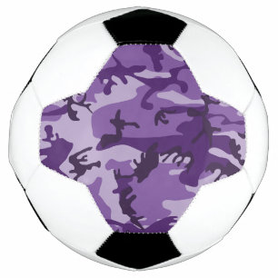Purple Camouflage, Military, Army Soccer Ball