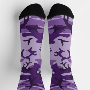 Purple Camouflage, Military, Army Socks