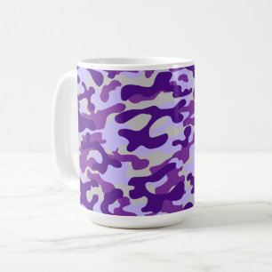 Purple Camouflage Pattern  Coffee Mug