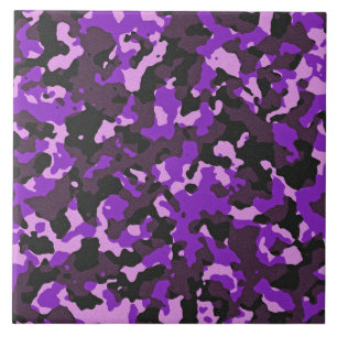 Purple camouflage pattern tile