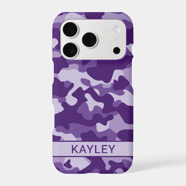 Purple Camouflage Personalized (Verso)