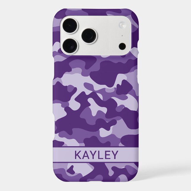 Purple Camouflage Personalized  (Verso)