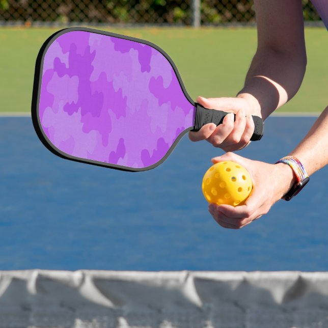 Purple Camouflage Pickleball Paddle (Insitu)