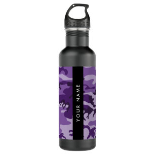 Purple Camouflage Your name Personalize 710 Ml Water Bottle