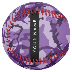 Purple Camouflage Your name Personalize Softball