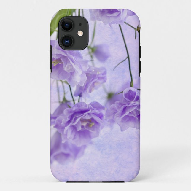 Purple Campanella Flowers Macro Case-Mate iPhone Case (Back)