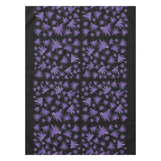 Purple Canary Vine Leaves Tablecloth (Front)