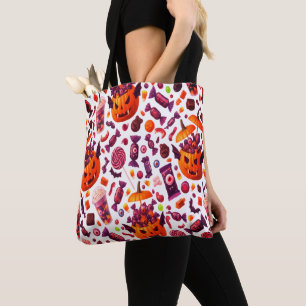 Purple Candy For Dracula Gothic Halloween Tote Bag