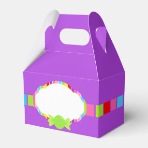 Purple Candyland Inspired Sweet Treat Favour Boxes
