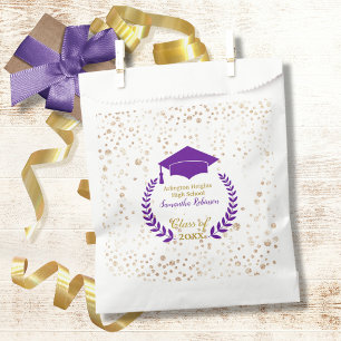 Purple Cap and Laurel Graduation Party  Favour Bag
