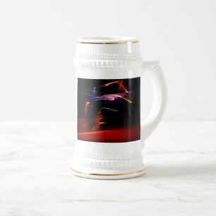 purple car dance beer stein
