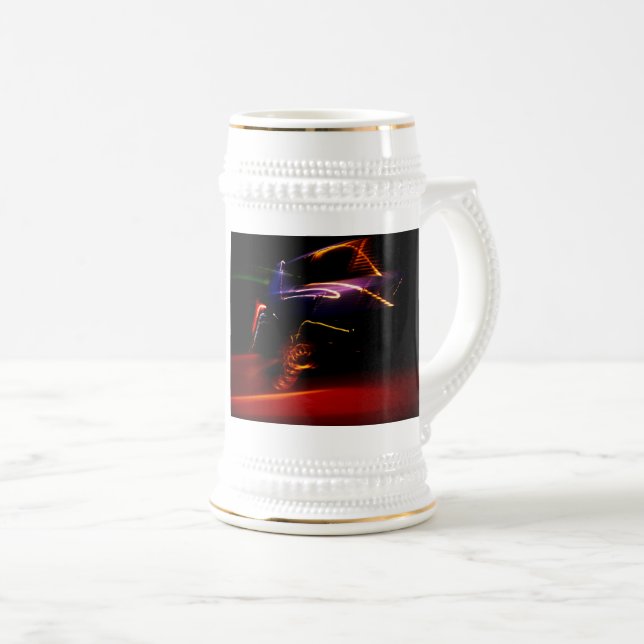 purple car dance beer stein (Front Right)