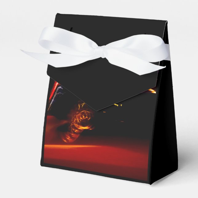 purple car dance favor box (Front Side)