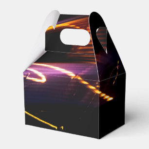 purple car dance favor box
