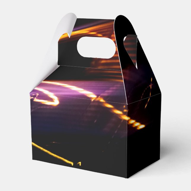 purple car dance favor box (Front Side)