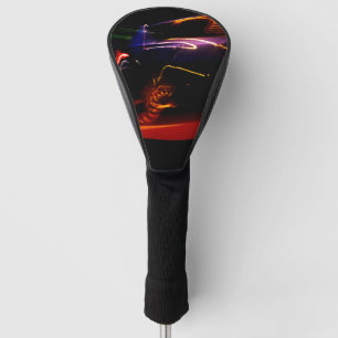 purple car dance golf head cover