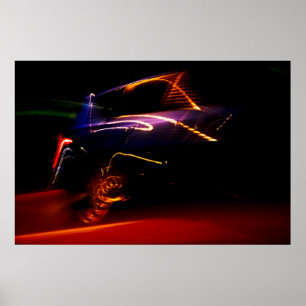 purple car dance poster