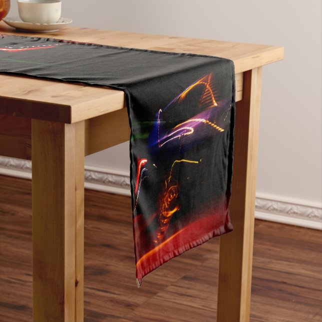 purple car dance short table runner (In Situ)