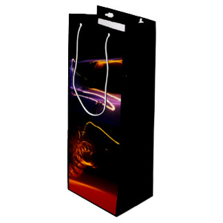purple car dance wine gift bag