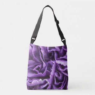 Purple Carnation Crossbody Bag