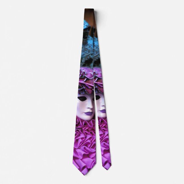 Purple Carnival Costume Tie (Front)