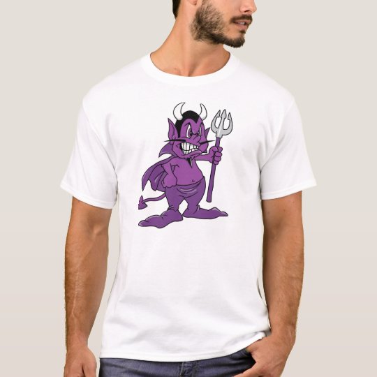 Purple Cartoon Demon T-Shirt