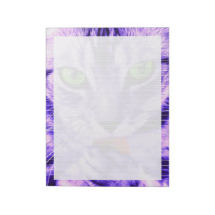 Purple Cat Lined - 11" x 8.5" Notepad