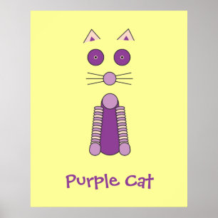 Purple CAT Poster