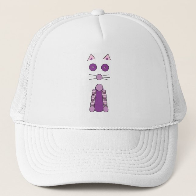 Purple CAT Trucker Hat (Front)
