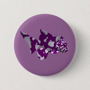 Purple Catfish 2 Inch Round Button
