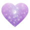 Purple Celestial Fantasy Art Stars and Moon