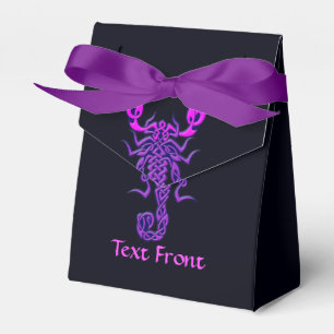 Purple Celtic Knot Scorpion Favor Box