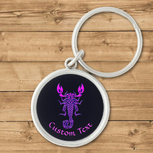 Purple Celtic Knot Scorpion Keychain