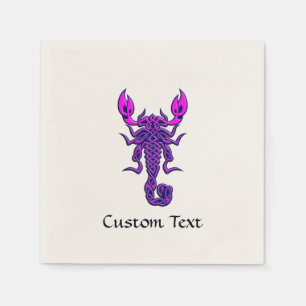 Purple Celtic Knot Scorpion Napkin