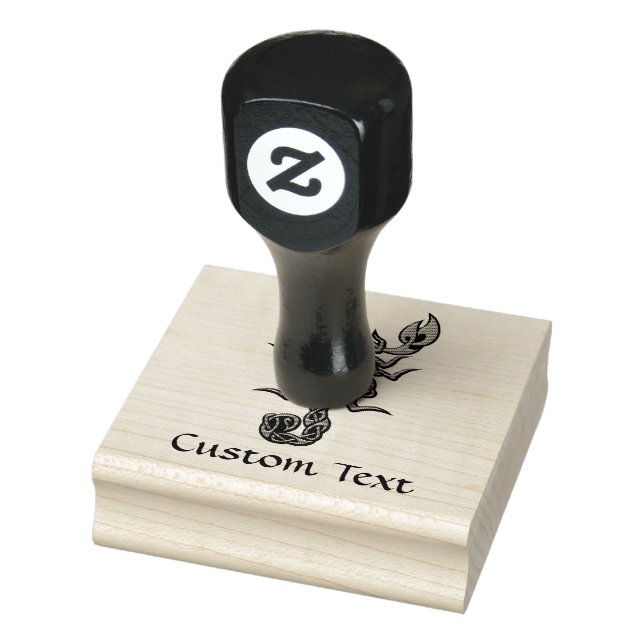 Purple Celtic Knot Scorpion Rubber Stamp (Stamp)