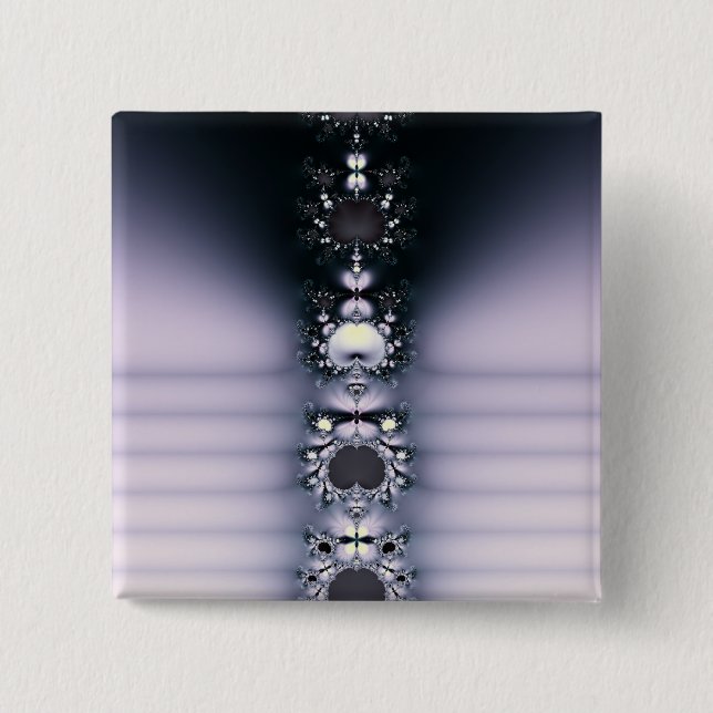 Purple Chain 2 Inch Square Button (Front)