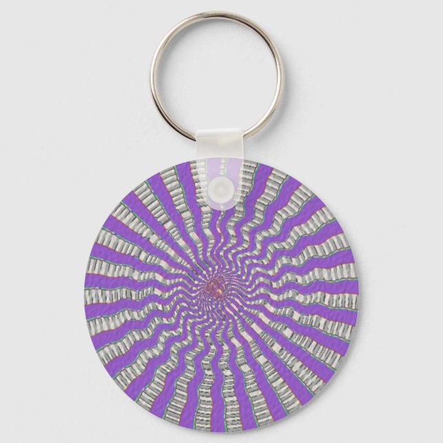 Purple Chakra - Cool Purple Breeze Keychain (Front)