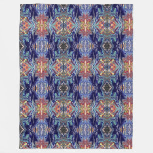 Purple chaos colours fleece blanket