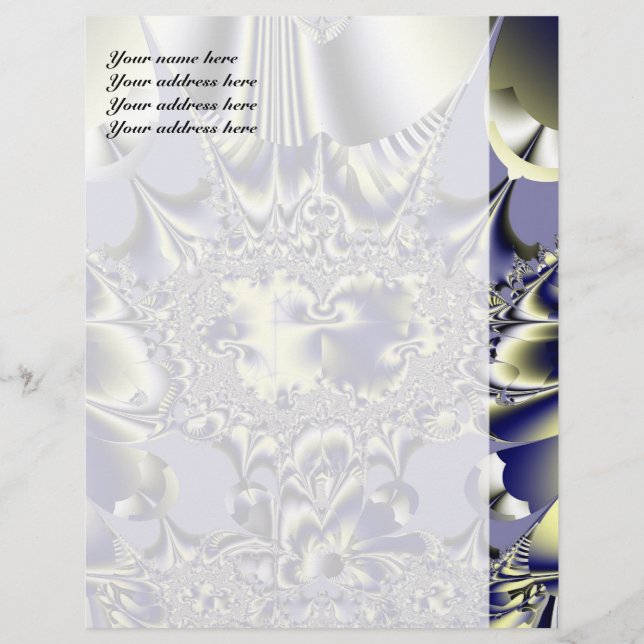Purple Chaos Personalized Letterhead (Front)