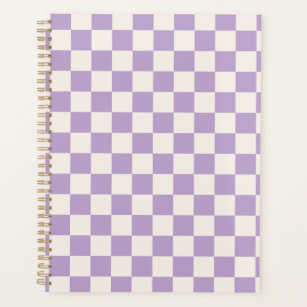 Purple Check, Chequerboard Pattern, Chequered Planner