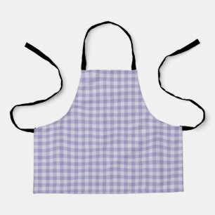 Purple Checkerboard Pattern Apron